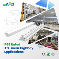 Ferme d'éclairage de volaille avec fonction de lever et de coucher du soleil lumière de corde à LED IP 66 pour ferme avicole bétail vache utilisation gradateur lumière