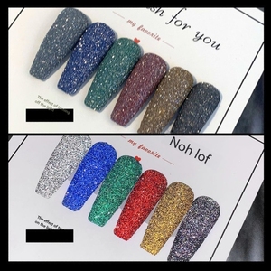 6 Color Diamond Powder Reflective Nail Pigment Mixed Glass Micro Glitter Holographic <b>Sequin</b> Sparkle Nail <b>Art</b> Decoration Set - Product Image 3