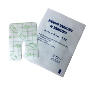 Parche de aguja venosa permanente transpirable impermeable desechable médico yeso PU IV vendaje para heridas para fijación de catéter de cánula - Product Image 5