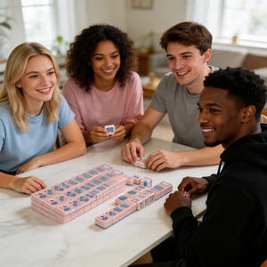 Fichas de Mahjong Americanas de Acrílico Rosa en Oferta, para Uso Doméstico, Juego de Regalo, Juegos de Casino, Juegos de Mahjong Americanos - Product Image 5