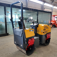 Compacteur routier hydraulique à double tambour compact et mini pour l'entretien des routes