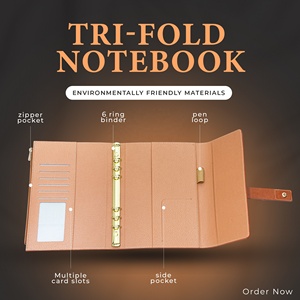 Thiết kế mới A5 chất kết dính máy tính xách tay PU Leather Organizer <span class=keywords><strong>6</strong></span> nhẫn cá nhân lá lỏng lẻo jounral Nhà Máy Giá kế hoạch Nhật Ký Tạp Chí - Product Image 4