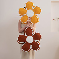 Coussins décoratifs style crème motif tournesol, coussins de siège et de dossier haut de gamme de luxe pour canapés de salon