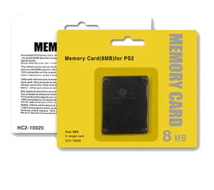 PS2การ์ดหน่วยความจำ8MB/16MB/32MB/64MB/128MB/256MB PS2การ์ดหน่วยความจำ