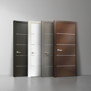 Puerta de Madera MDF Impermeable con Superficie de PVC, Diseño Moderno para Dormitorios, Apartamentos, Hoteles y Baños, Garantía de 1 Año, Gran Venta 2026 - Product Image 1