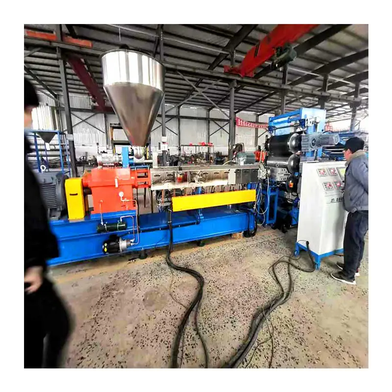 Twin Screw Extruder Machine Eva PP PEHot Melt Adhesive Pellet Extruder For Plastic Extrusion Line