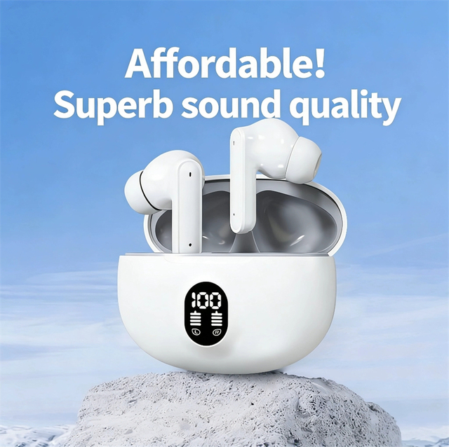 Wholesale Earphones Wireless with Digital Screen Show in Ear Sport Earphones