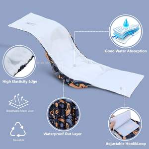 Couches en tissu de coton XS-XXL pour chiens bandes de ventre lavables pour chiots mâles pantalons physiologiques pour animaux de compagnie avec ceinture sanitaire - Product Image 2