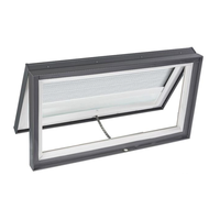 CBMMART Accessoires de toit en aluminium pour lucarne, fenêtre à auvent avec verre Low-E pour maison