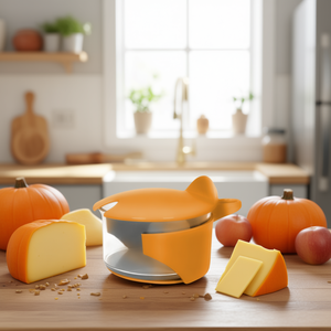 Formaggiera Plastica (9x5,5cm) Jolly COLOR STYLE Giallo zucca V10121300104 - Product Image 3