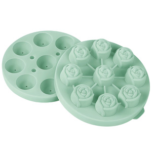 Moule à glaçons en silicone en forme de rose, qualité alimentaire, pour whisky, résistant au congélateur, pour boules de glace congelées - Product Image 6