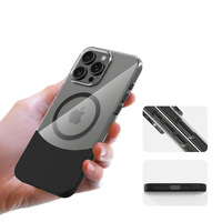 Étui de téléphone magnétique pour iPhone 16 Nouveau clavier et objectif en métal avec capacité de charge sans fil