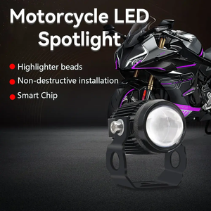 Mini Faro Delantero LED de 15W para Motocicleta, 150LM, Doble Color Blanco y Amarillo, Sistemas de Iluminación Automática, Luz Alta y Baja, Auxiliar para Motor - Product Image 5