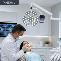 Lampe d'opération dentaire professionnelle pour implants avec 30 LED, 100 000 Lx, lumière chirurgicale sans ombre haute intensité avec bras de lampe