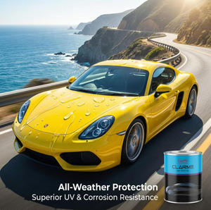 Vernis liquide acrylique transparent 2K multi-surfaces, séchage rapide, stabilisé aux UV, idéal pour le métal, l'automobile et la fibre de verre marine - Product Image 3