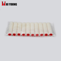 Rouleau de peinture sieste 4mm Mini rouleau 4 pouces Brosse à peinture en laine blanche