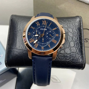 Montres à quartz d'affaires en acier inoxydable de haute qualité Montre en <span class=keywords><strong>cuir</strong></span> imperméable de sport décontractée <span class=keywords><strong>pour</strong></span> hommes - Product Image 3