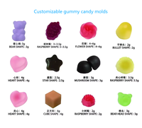 Gummies à la biotine en marque privée avec vitamine A et vitamine B12 pour adultes, pour la croissance des cheveux