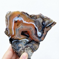 Tranche d'agate sardonyx rouge naturelle de grande taille pour la lithothérapie, l'art et la collection – Vente en gros