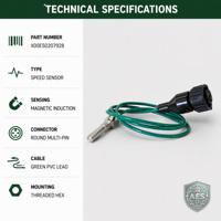 Capteur de pression pour moteur diesel X00E50207928, filetage M14x1.5, cellule céramique hexagonale SW27 avec câble, compatible marine et générateur