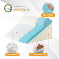 Ensemble de 3 coussins orthopédiques en forme de coin pour après une chirurgie, coussin en forme de coin réglable pour le reflux acide et le soulagement des douleurs dorsales