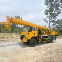 12 tonnes grue mobile hydraulique de camion de grue mobile grue télescopique de boom pour l'application de construction