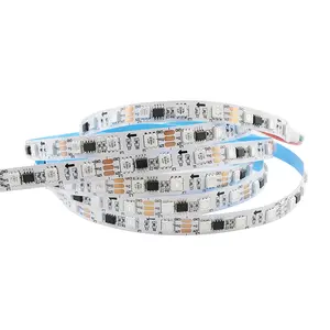 Strip Led warna penuh Strip Led individual Addressable lampu profil RGB 90 LED aluminium DMX512 5050 PVC dekorasi pesta IP65