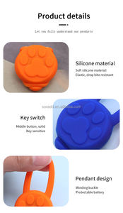 Moda nueva mascota silicona LED lámpara perro brillante colgante noche seguridad silicona luz colgantes perro silicona LED mascota etiqueta mascota collares - Product Image 4