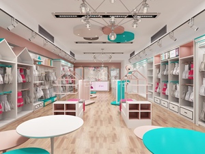 Đồ Nội Thất Cửa Hàng Bán Lẻ Đồ Trang Trí Cửa Hàng Quần Áo Em Bé Trưng Bày Cửa Hàng Quần Áo Trẻ Em - Product Image 2
