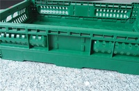 Panier en plastique perforé pliable pour fruits et légumes de supermarché