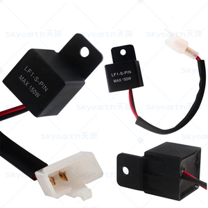 Relais <span class=keywords><strong>clignotant</strong></span> LED pour <span class=keywords><strong>moto</strong></span> LF1-S-PIN 12V 150W, adaptateur de contrôleur électronique 2 broches pour correction du clignotement rapide des clignotants - Product Image 4