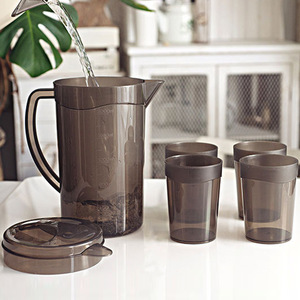Cold Water Pitcher Set 2.5L With 4 <b>Cups</b> Portable Household Use - Product Image 1