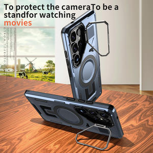 Étui de téléphone magnétique sans fil avec béquille et protection contre les chocs pour <span class=keywords><strong>Samsung</strong></span> Galaxy S24 S25 Ultra, 2 en 1, résistant - Product Image 6