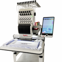 Machine à broder informatisée à tête unique 15 aiguilles, haute qualité, en stock dans l'entrepôt américain, pour les ateliers de confection aux États-Unis