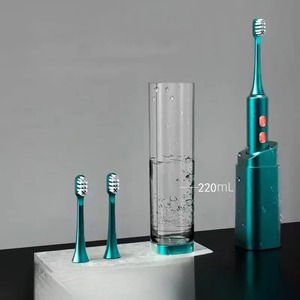 Cepillo de dientes eléctrico ultrasónico recargable por USB para adultos, cepillo sónico automático para blanquear los dientes, resistente al agua IPX7, 2 cabezales de cepillo - Product Image 6