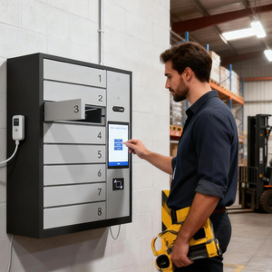 לוקרים טעינת מהיר לטלפונים ניידים עם סיסמא זיהוי פנים וכרטיס ic usb טעינה 8 תא - Product Image 1