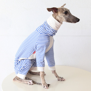 Manteau à quatre pattes Petstyle à rayures et motifs de dessins animés pour Chiens Italiens et Whippets – Vêtements pour animaux toutes saisons - Product Image 4