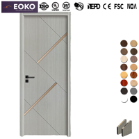 Porte intérieure en bois MDF moderne personnalisable EOKO pour les constructeurs, pour appartements, vente en gros
