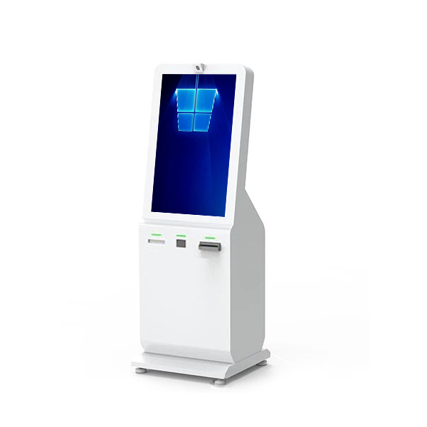 Freestanding Self Service Order Queue Management System Ticket Kiosk Queuing Solution with Scanner and Printer