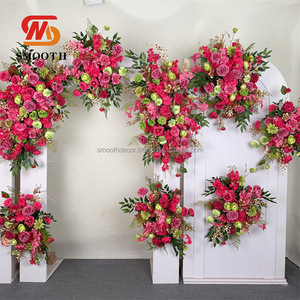 Fleurs artificielles lisses coureur mariage fleur rangée Arrangement fleur coureur pour décor de mariage - Product Image 6