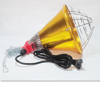Lampe chauffante agricole 250W avec support complet et abat-jour, lumière chaude haute puissance pour l'élevage de porcelets et de jeunes canards en élevage