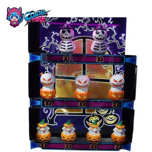 Máquina de Juego Arcade Operada con Monedas, Tipo Lanzamiento de Pelotas y Sorteo de Boletos, Temática Fiesta de Calabazas en Parque Colorido - Product Image 4