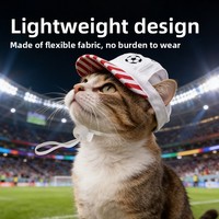 Casquette Visière Réglable pour Animaux de Compagnie, Motif Football Dessin Animé Mignon, Maille Respirante, Protection Solaire – Nouveauté 2026, Vente Chaude pour Chats et Chiens