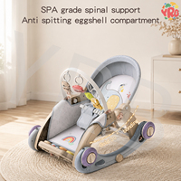 Nouveau design : Centre d'activités 10-en-1 pour bébé, transformable en trotteur, balançoire, tapis de jeu, porteur et table d'éveil, de la naissance à la petite enfance