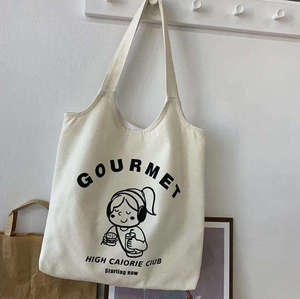 Popular Stylish Reusable Minimalist Peach Print Washable <b>Sturdy</b> Material Canvas <b>Tote</b> <b>Bag</b> for Outdoor Activities - Product Image 4