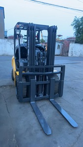 Used Komatsu 3 Ton Diesel <b>Forklift</b> FD30 4WD Rough Terrain Solid Tires Two Stage Mast for Sale in Shanghai Yard - Product Image 5