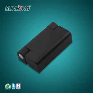 Bisagra de Puerta Pivotante Plana Ajustable KUNLONG SK2-024-2, de Aleación de Zinc Industrial, Color Negro Mate, 4 mm de Grosor, Ángulo de Apertura de 180° - Product Image 3