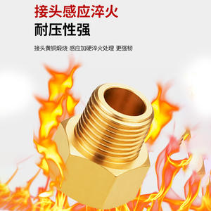 Raccord de tuyauterie en laiton à tête directe, filetage BSPT, connecteur interne/externe pour conduites d'eau 0012 - Product Image 2