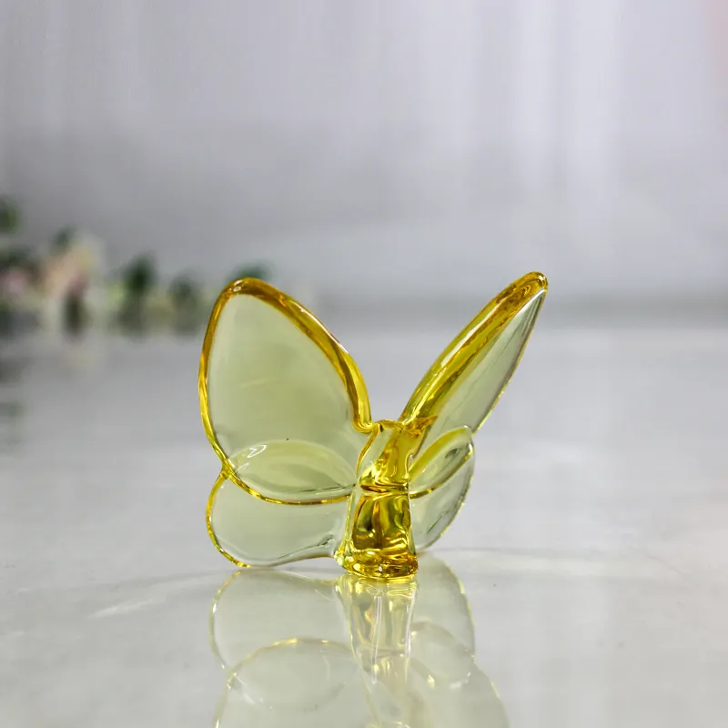 Hot selling crystal crafts luxury crystal baccarat butterfly ornaments