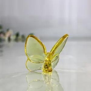 Sıcak satış kristal el sanatları lüks kristal bakara kelebek süsler